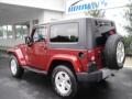 2008 Red Rock Crystal Pearl Jeep Wrangler Sahara 4x4  photo #4