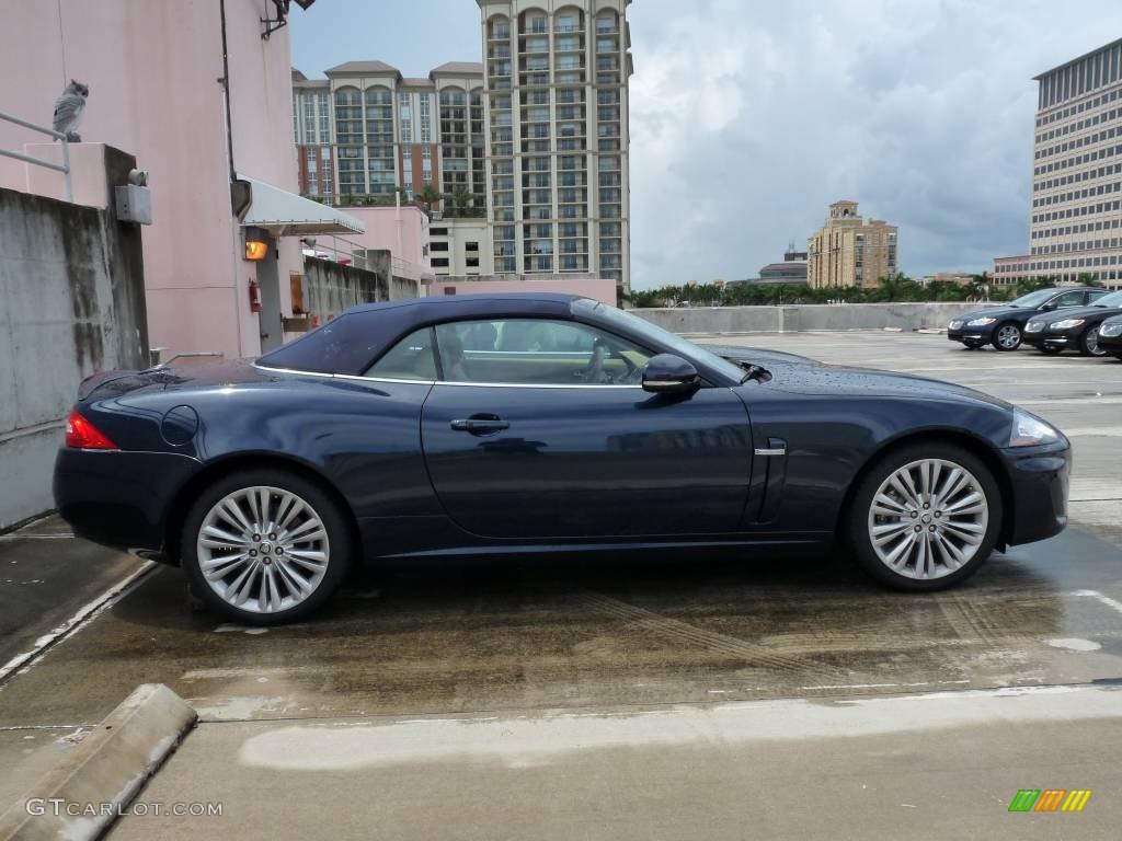 2010 XK XK Convertible - Indigo Blue Metallic / Caramel photo #4