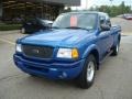 2001 Bright Island Blue Metallic Ford Ranger Edge SuperCab 4x4  photo #12