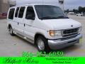 Oxford White 2002 Ford E Series Van E150 Passenger Conversion