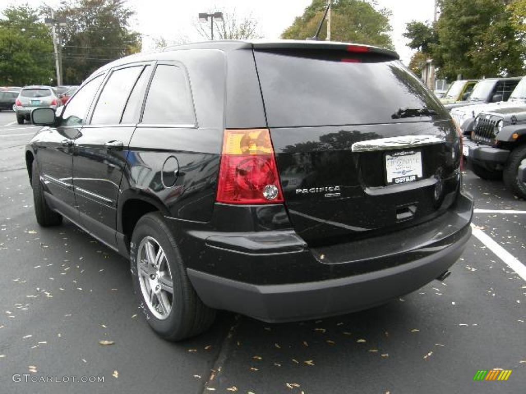 2008 Pacifica Touring AWD - Brilliant Black Crystal Pearlcoat / Pastel Slate Gray photo #3