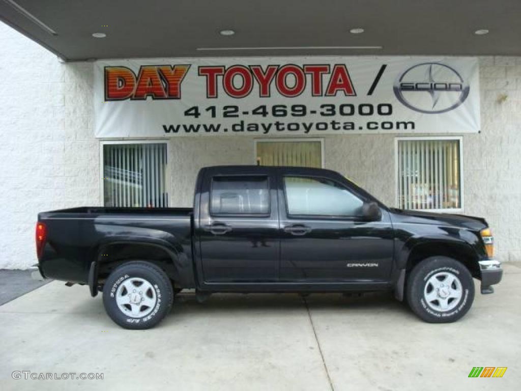 2005 Canyon SLE Crew Cab 4x4 - Onyx Black / Dark Pewter photo #1