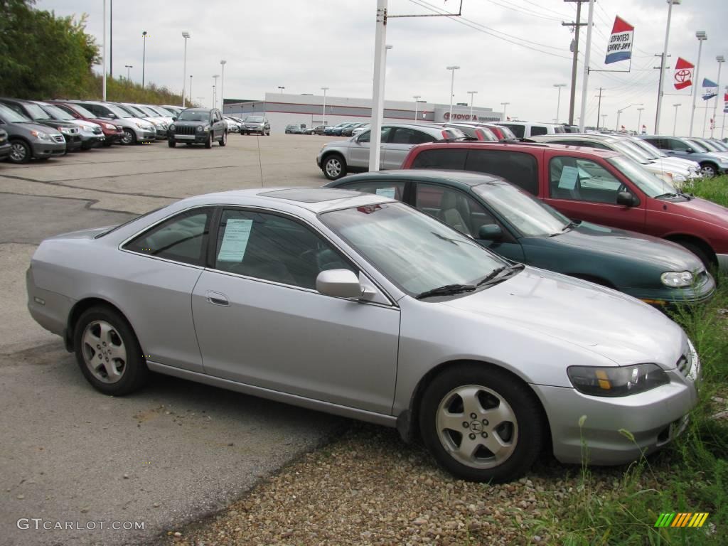 2000 Accord EX V6 Coupe - Satin Silver Metallic / Charcoal photo #1
