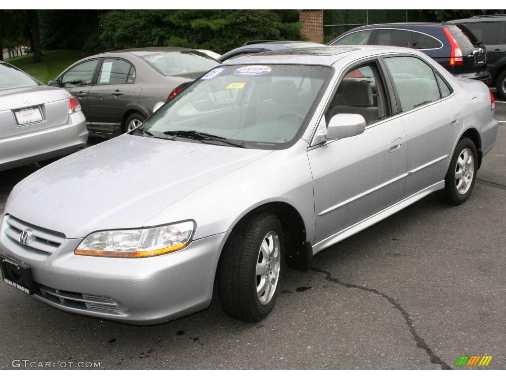 2001 Accord EX Sedan - Satin Silver Metallic / Quartz Gray photo #1