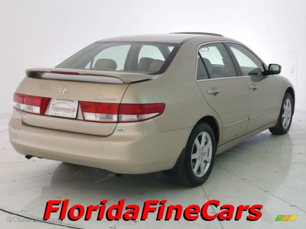 2003 Accord EX V6 Sedan - Desert Mist Metallic / Ivory photo #2