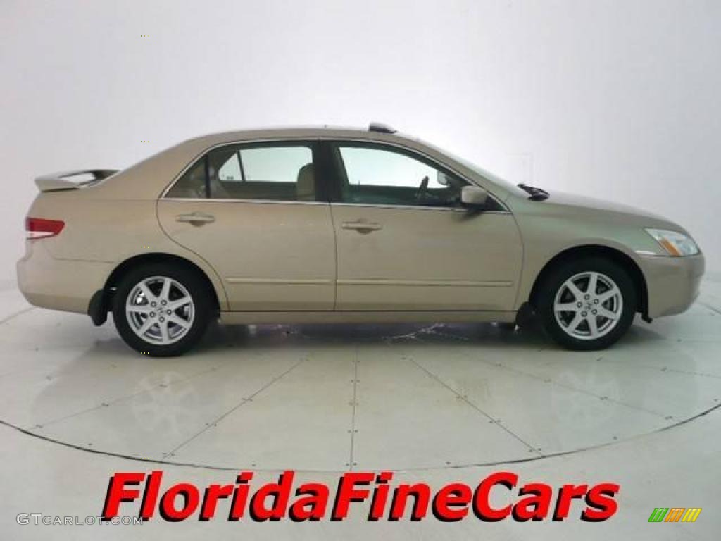 2003 Accord EX V6 Sedan - Desert Mist Metallic / Ivory photo #4