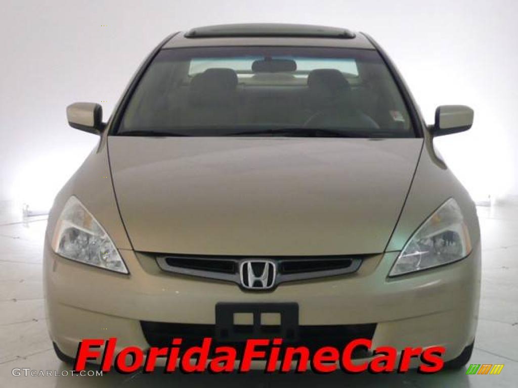 2003 Accord EX V6 Sedan - Desert Mist Metallic / Ivory photo #5