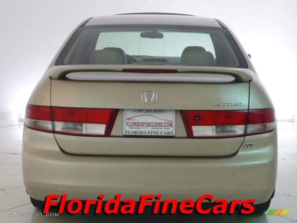 2003 Accord EX V6 Sedan - Desert Mist Metallic / Ivory photo #6