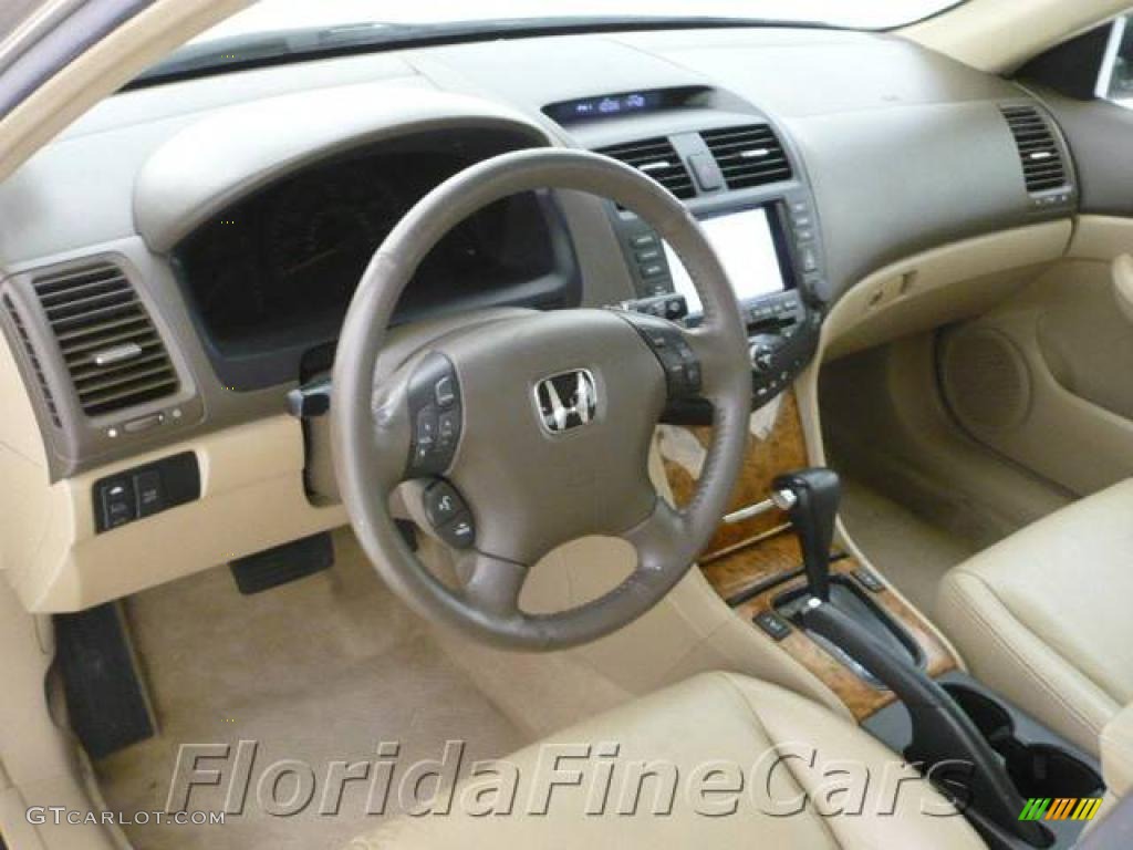 2003 Accord EX V6 Sedan - Desert Mist Metallic / Ivory photo #12