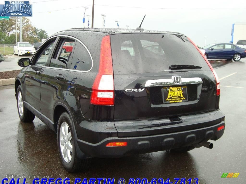 2008 CR-V EX-L 4WD - Nighthawk Black Pearl / Black photo #2