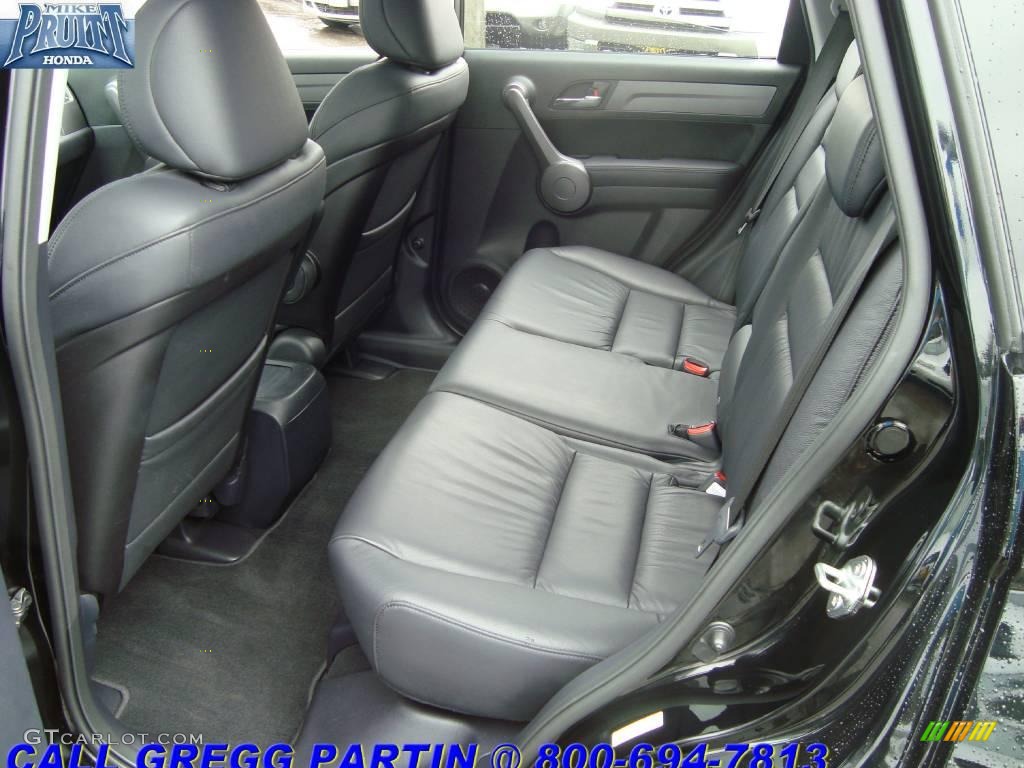 2008 CR-V EX-L 4WD - Nighthawk Black Pearl / Black photo #12