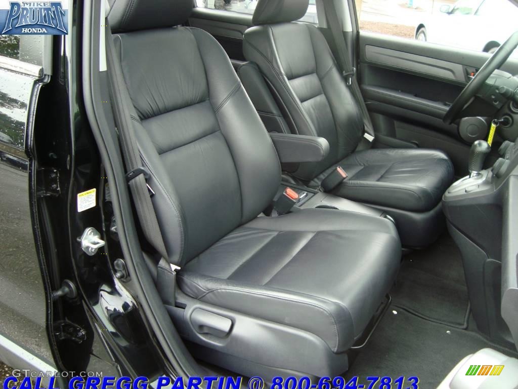 2008 CR-V EX-L 4WD - Nighthawk Black Pearl / Black photo #15