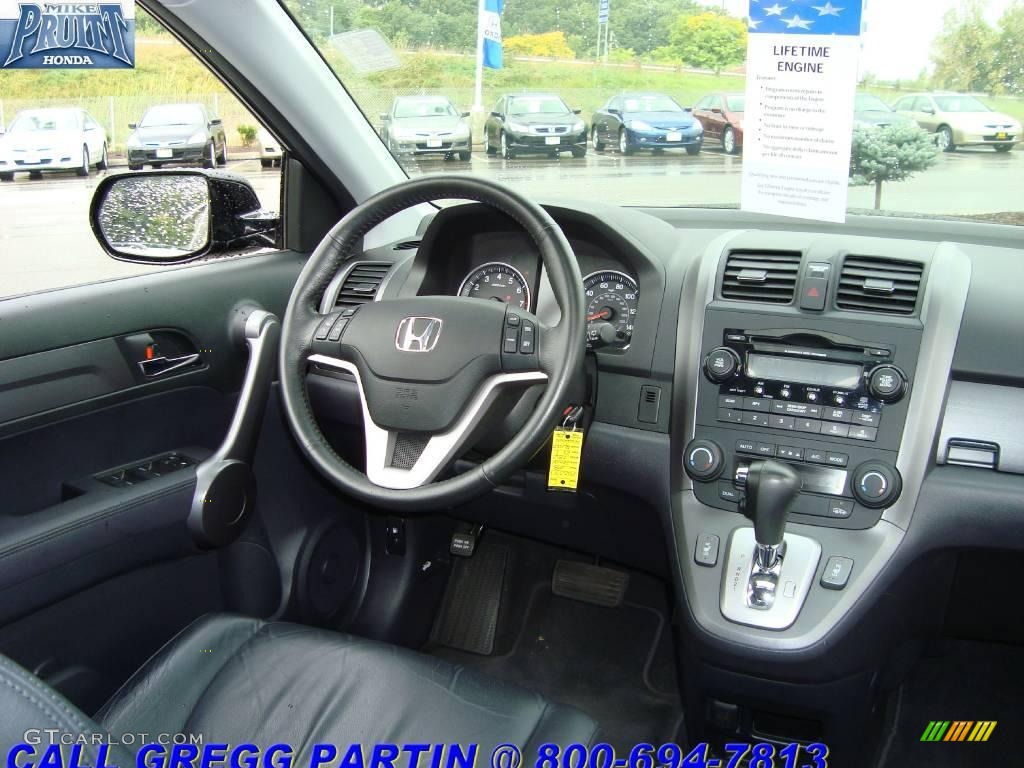 2008 CR-V EX-L 4WD - Nighthawk Black Pearl / Black photo #16