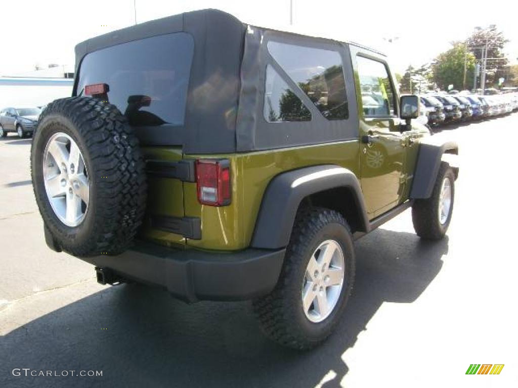 2008 Wrangler Rubicon 4x4 - Rescue Green Metallic / Dark Slate Gray/Medium Slate Gray photo #4