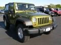 2008 Rescue Green Metallic Jeep Wrangler Rubicon 4x4  photo #6