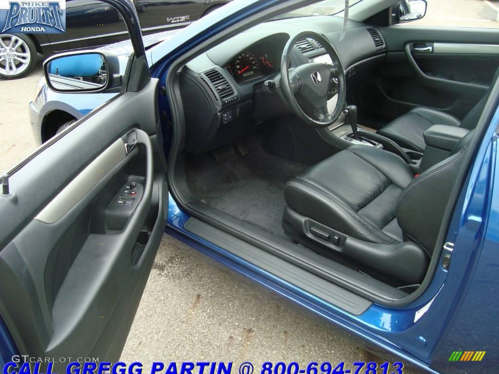 2005 Accord EX-L Coupe - Sapphire Blue Pearl / Black photo #11