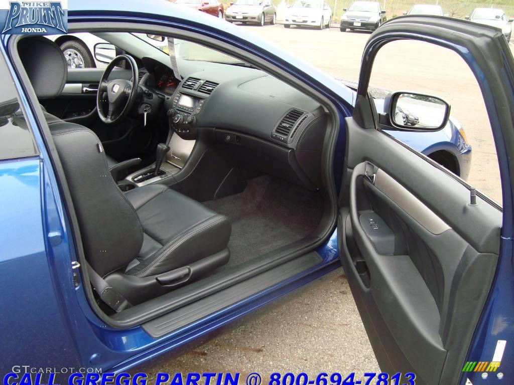2005 Accord EX-L Coupe - Sapphire Blue Pearl / Black photo #14