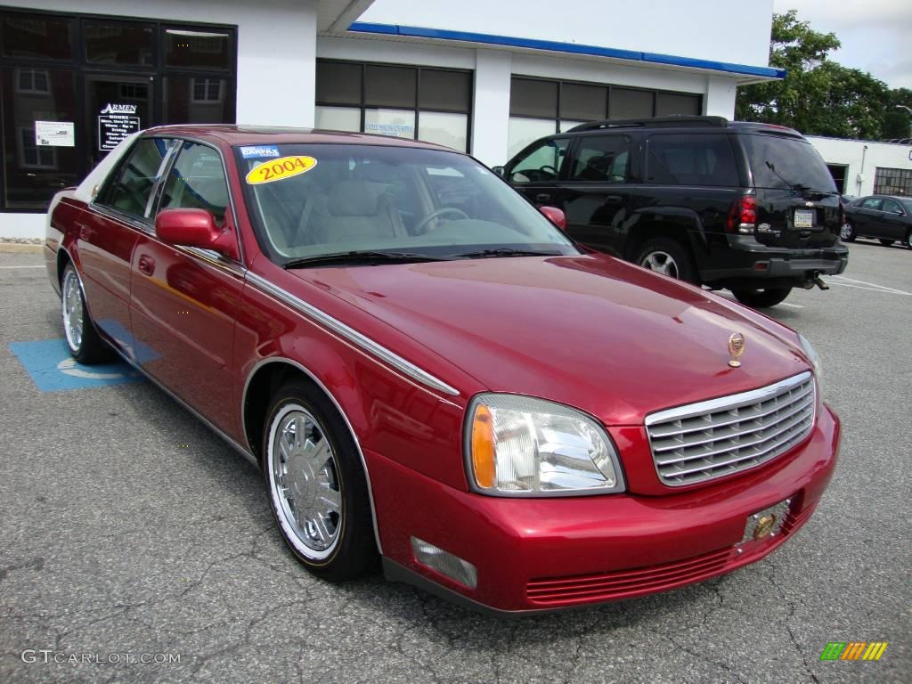 2004 DeVille Sedan - Crimson Red Pearl / Shale photo #4