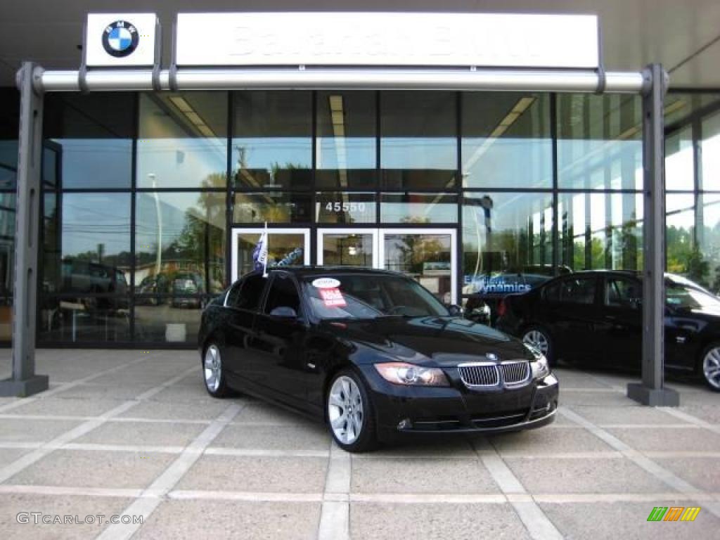 2006 3 Series 330i Sedan - Jet Black / Black photo #2