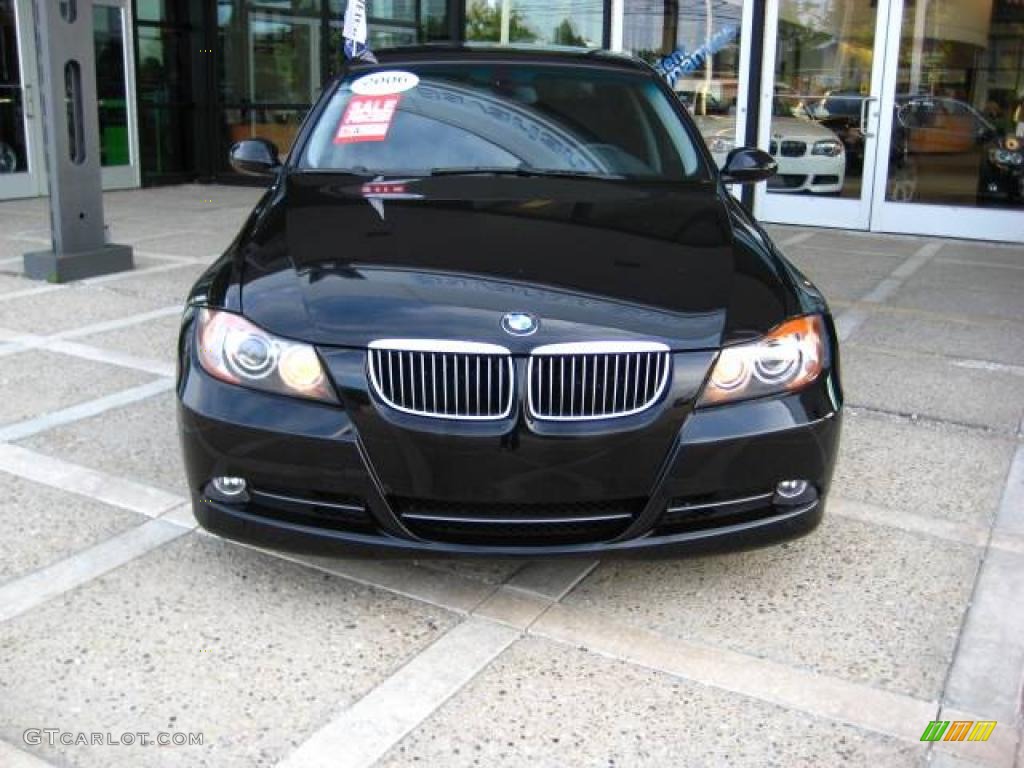 2006 3 Series 330i Sedan - Jet Black / Black photo #3
