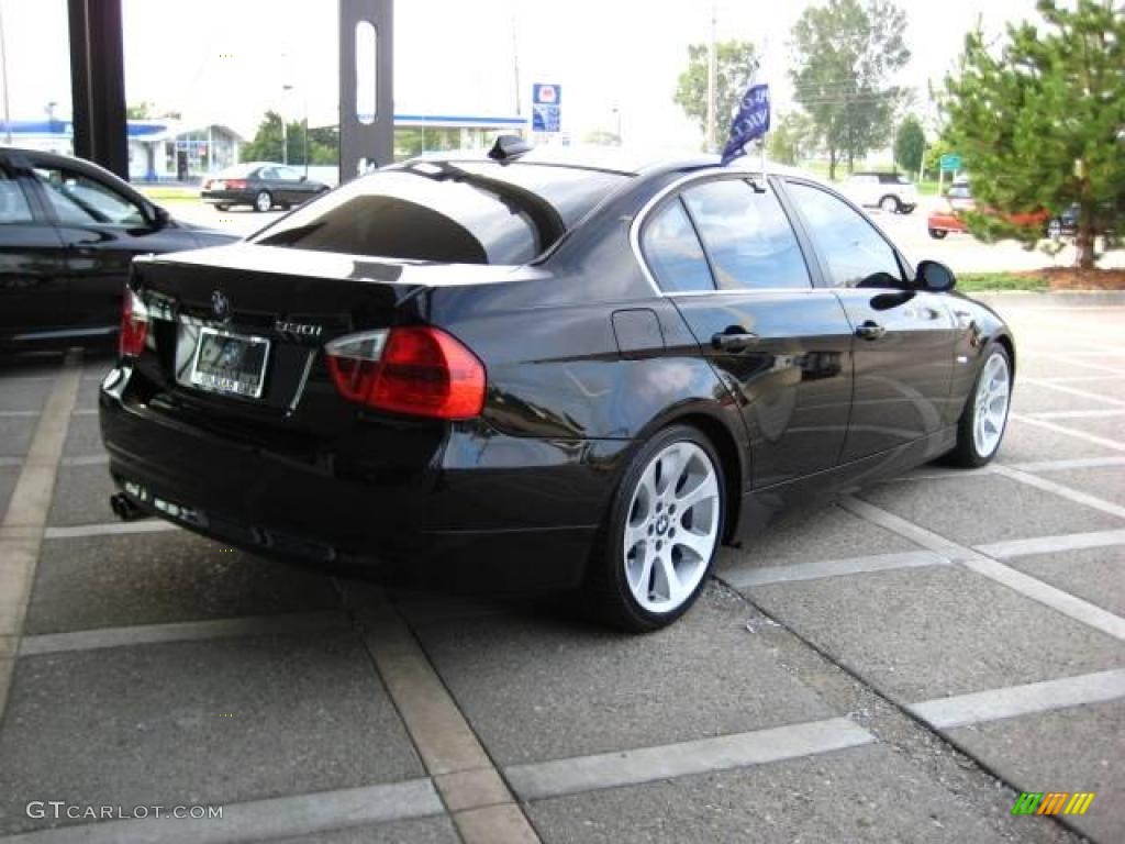 2006 3 Series 330i Sedan - Jet Black / Black photo #8