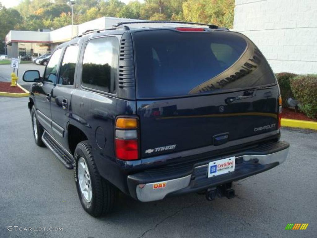 2005 Tahoe LT 4x4 - Dark Blue Metallic / Tan/Neutral photo #2