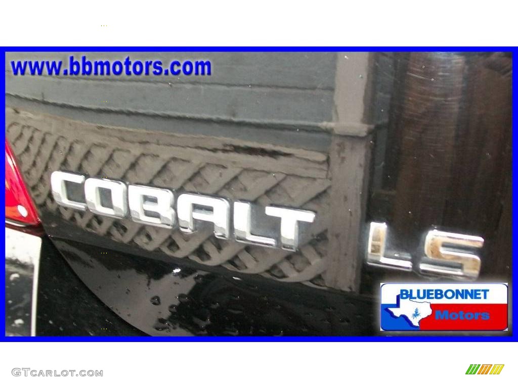 2007 Cobalt LS Sedan - Black / Gray photo #13