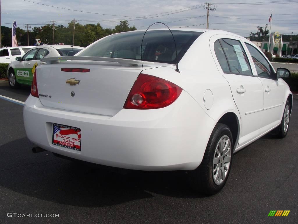 2009 Cobalt LT Sedan - Summit White / Gray photo #5