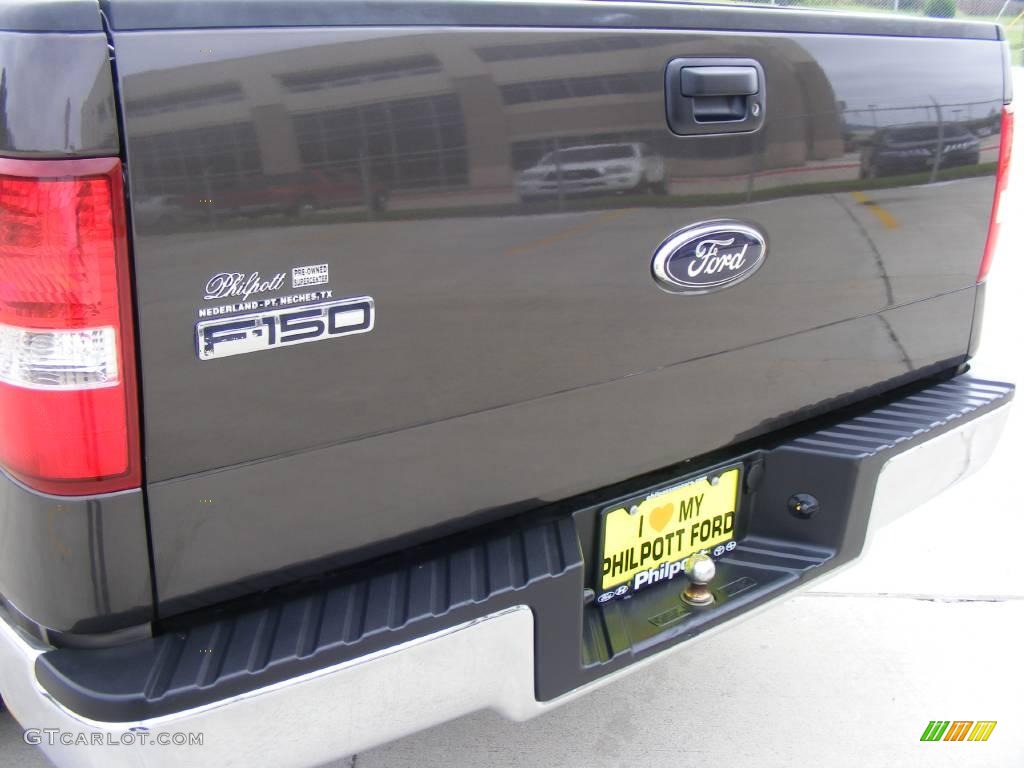 2006 F150 XLT SuperCab - Dark Stone Metallic / Tan photo #22