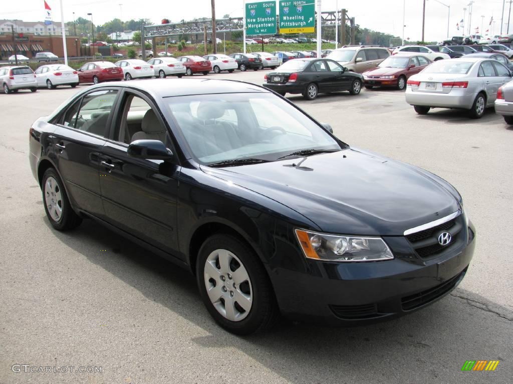 2007 Sonata GLS - Deepwater Blue / Beige photo #8