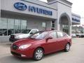 2008 Apple Red Pearl Hyundai Elantra GLS Sedan  photo #1