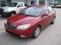 2008 Apple Red Pearl Hyundai Elantra GLS Sedan  photo #2