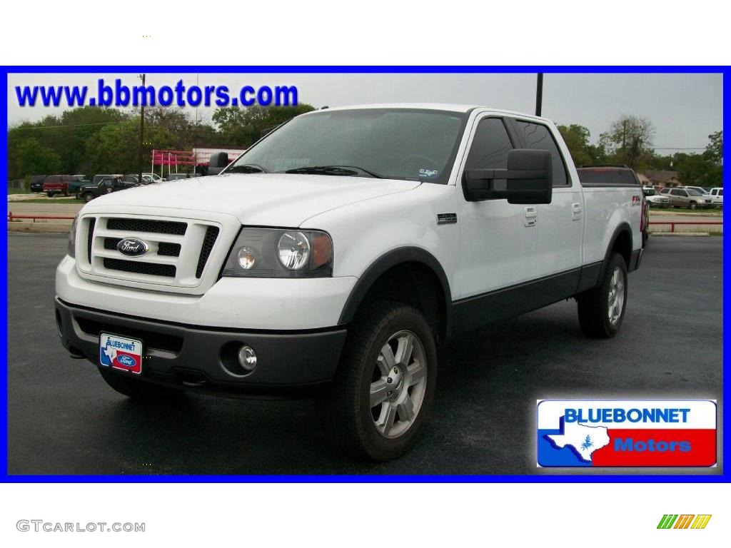 2008 F150 FX4 SuperCrew 4x4 - Oxford White / Black photo #1