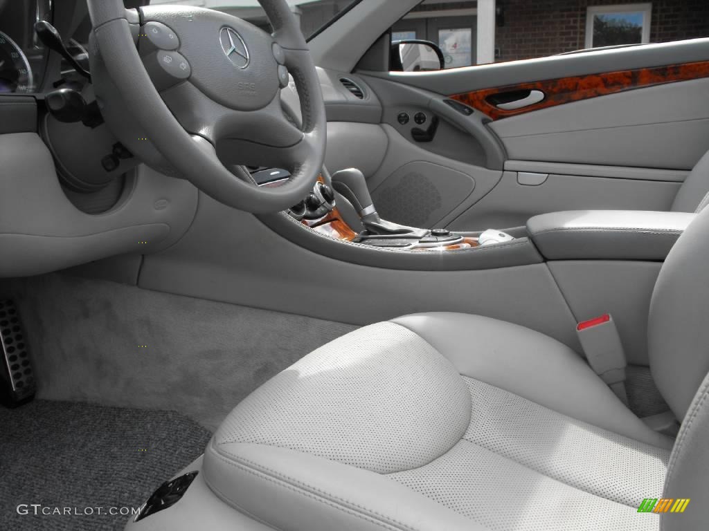 Ash Grey Interior 2007 Mercedes-Benz SL 550 Roadster Photo #18550761
