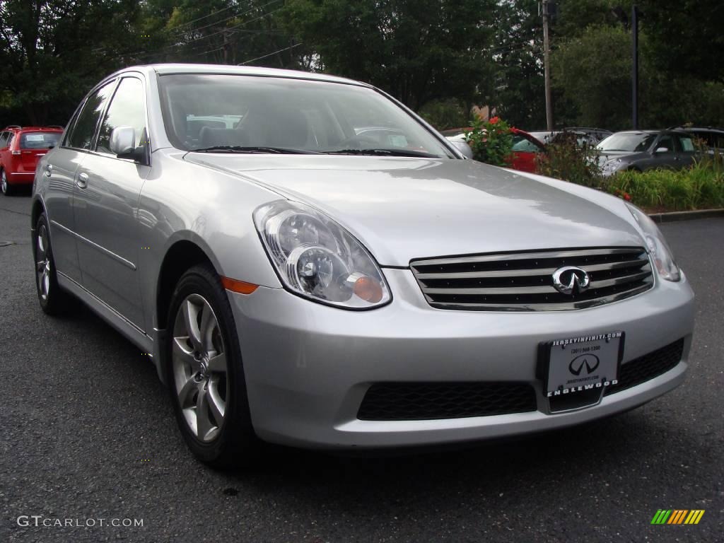 2006 G 35 x Sedan - Liquid Platinum Metallic / Graphite photo #4