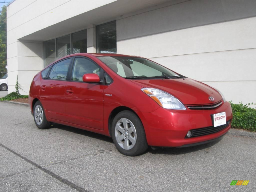 2007 Prius Hybrid - Barcelona Red Metallic / Dark Gray photo #1