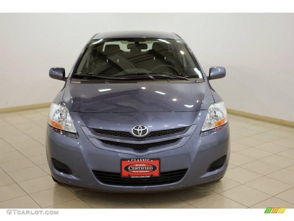 2008 Yaris Sedan - Pacific Blue Metallic / Dark Charcoal photo #2