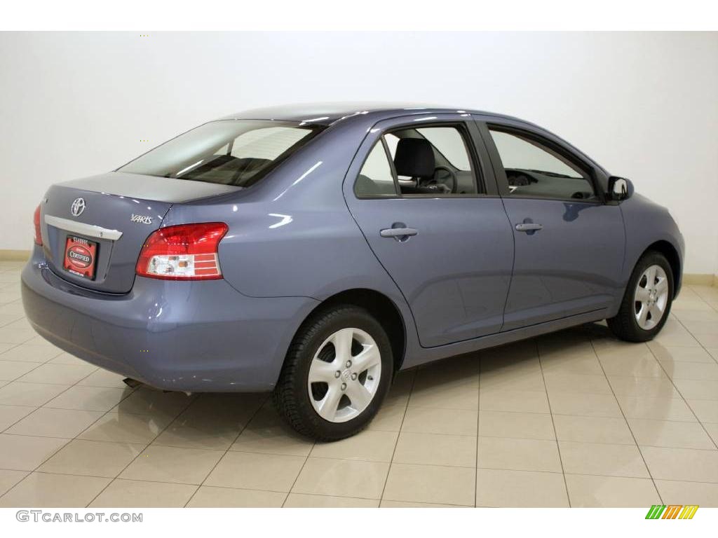 2008 Yaris Sedan - Pacific Blue Metallic / Dark Charcoal photo #7