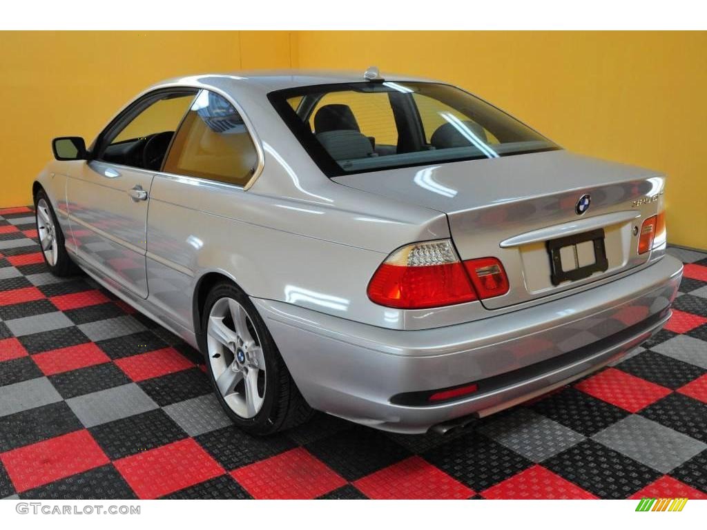 2005 3 Series 325i Coupe - Titanium Silver Metallic / Grey photo #4