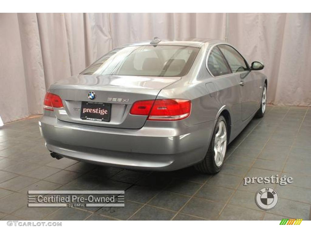 2007 3 Series 328xi Coupe - Space Gray Metallic / Black photo #2