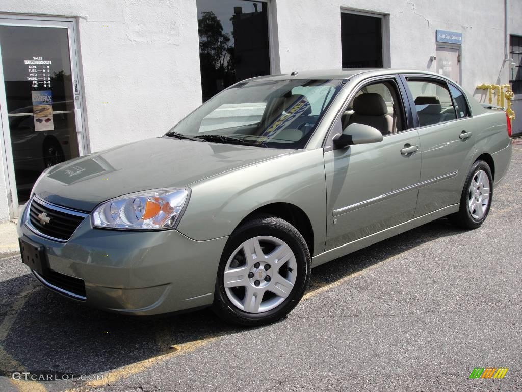 2006 Malibu LT V6 Sedan - Silver Green Metallic / Cashmere Beige photo #1