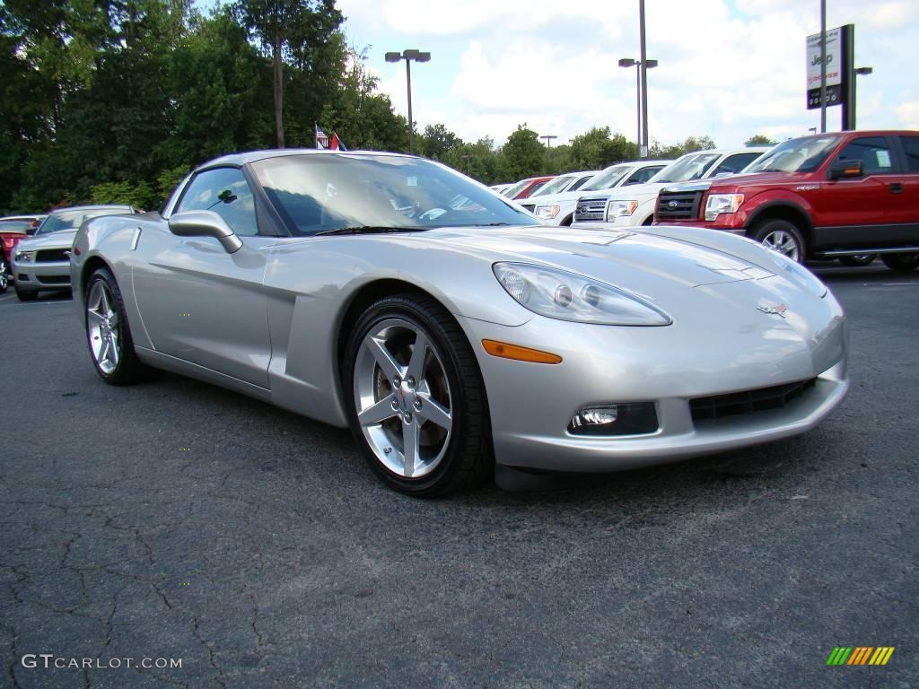 2005 Corvette Coupe - Machine Silver / Steel Grey photo #1