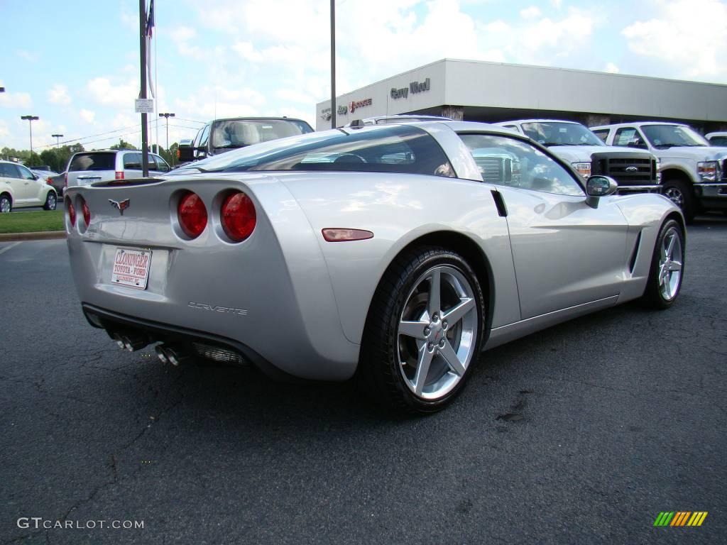 2005 Corvette Coupe - Machine Silver / Steel Grey photo #3