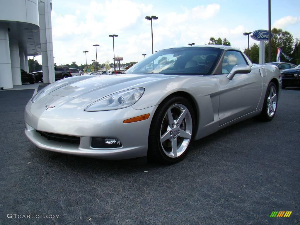2005 Corvette Coupe - Machine Silver / Steel Grey photo #6