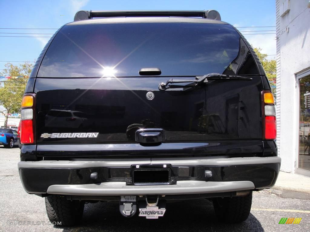 2006 Suburban Z71 1500 4x4 - Black / Tan/Neutral photo #5