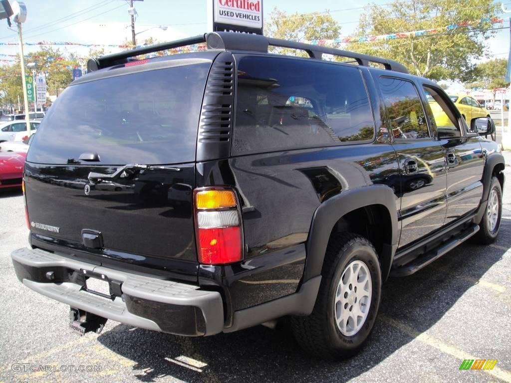 2006 Suburban Z71 1500 4x4 - Black / Tan/Neutral photo #6