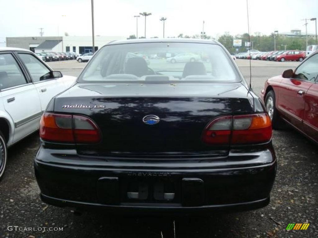 1999 Malibu LS Sedan - Black / Medium Gray photo #3