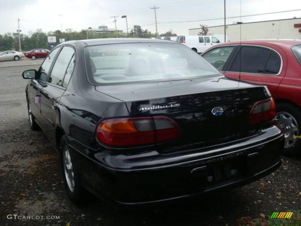 1999 Malibu LS Sedan - Black / Medium Gray photo #4