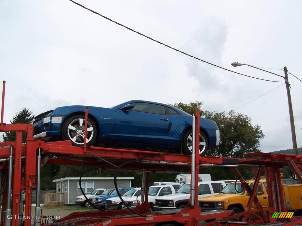 2010 Camaro SS/RS Coupe - Aqua Blue Metallic / Black photo #3