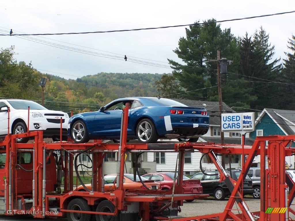 2010 Camaro SS/RS Coupe - Aqua Blue Metallic / Black photo #6